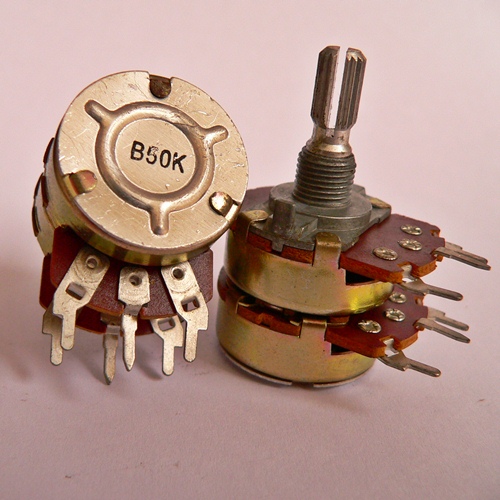 2xB50K Alpha R24 stereo potentiometer